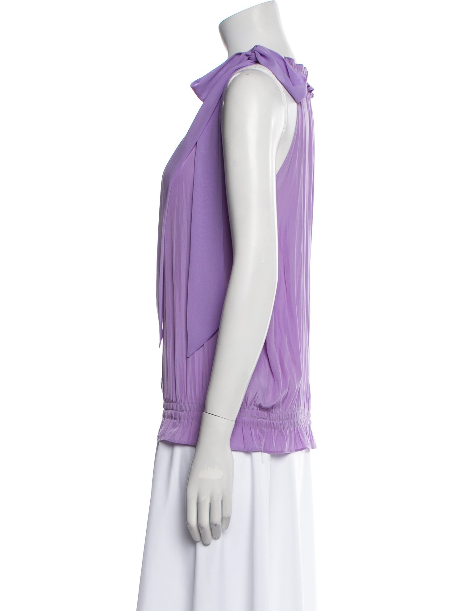 Ramy Brook One-Shoulder Sleeveless Blouse
