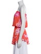 Ramy Brook Floral Print Strapless Tunic