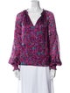 Ramy Brook Silk Printed Blouse