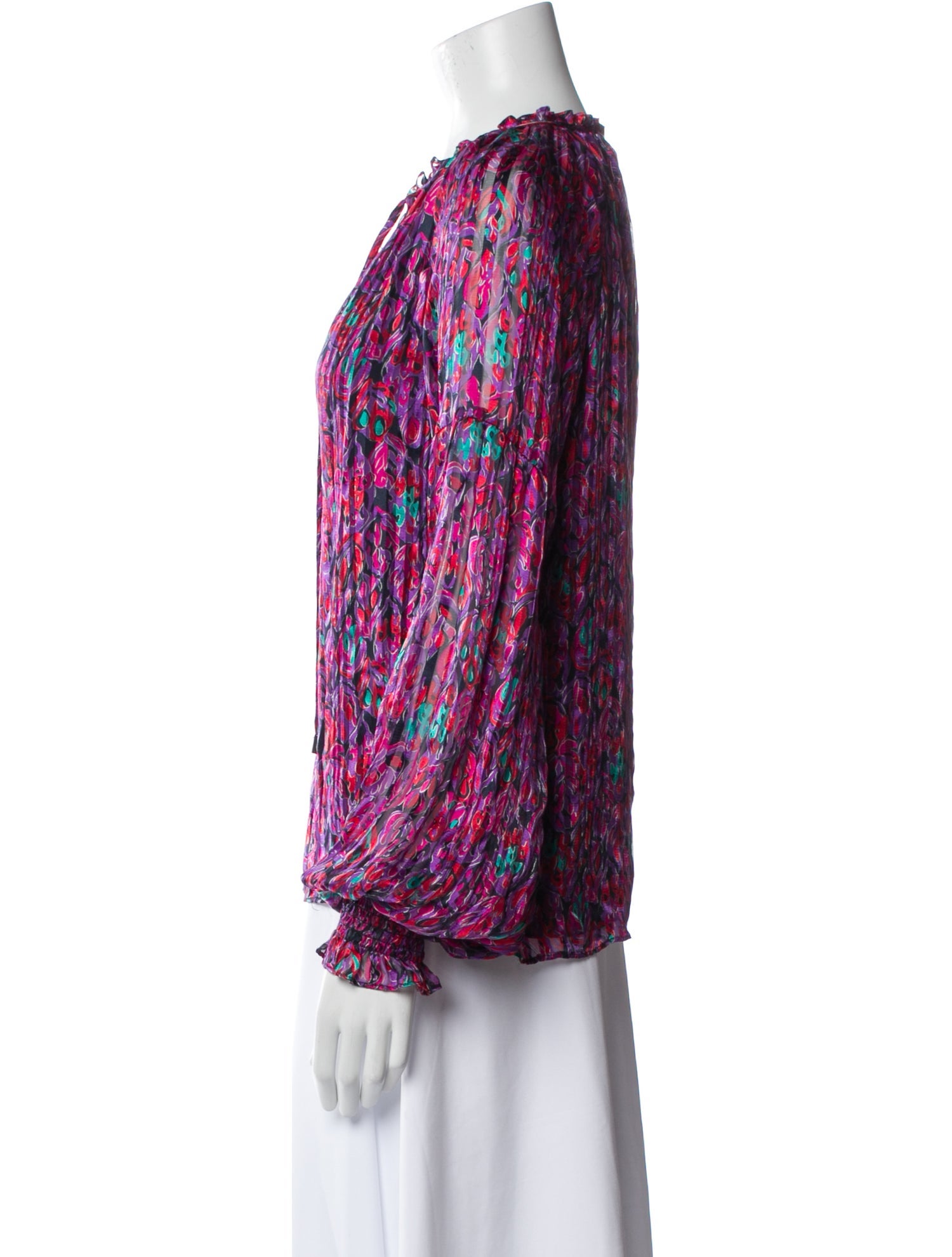 Ramy Brook Silk Printed Blouse