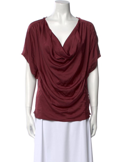 Ramy Brook Cowl Neck Short Sleeve T-Shirt