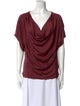Ramy Brook Cowl Neck Short Sleeve T-Shirt