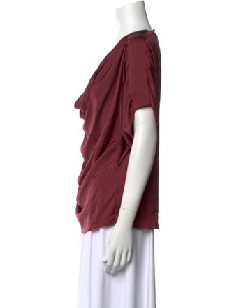 Ramy Brook Cowl Neck Short Sleeve T-Shirt