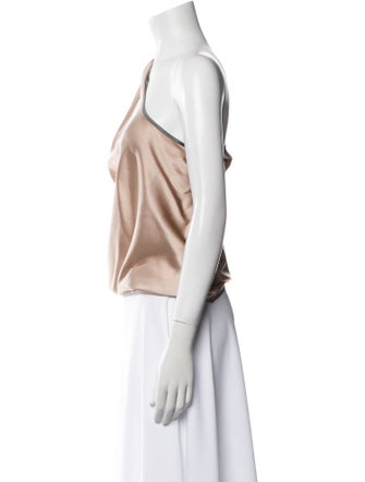 Ramy Brook Silk One-Shoulder Crop Top