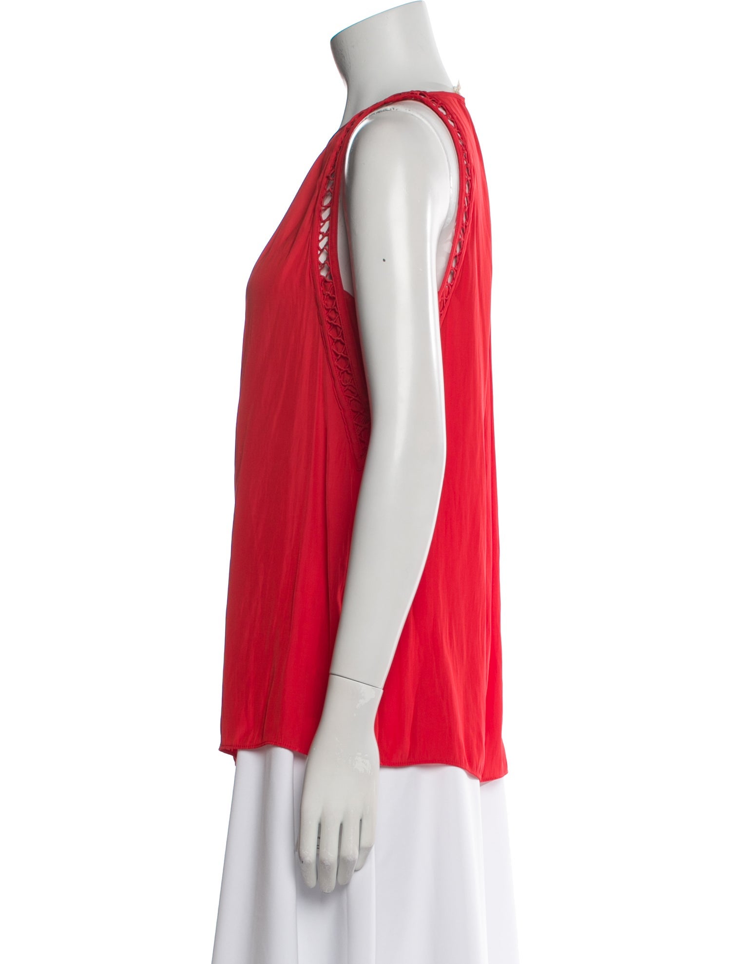 Ramy Brook Scoop Neck Sleeveless Blouse