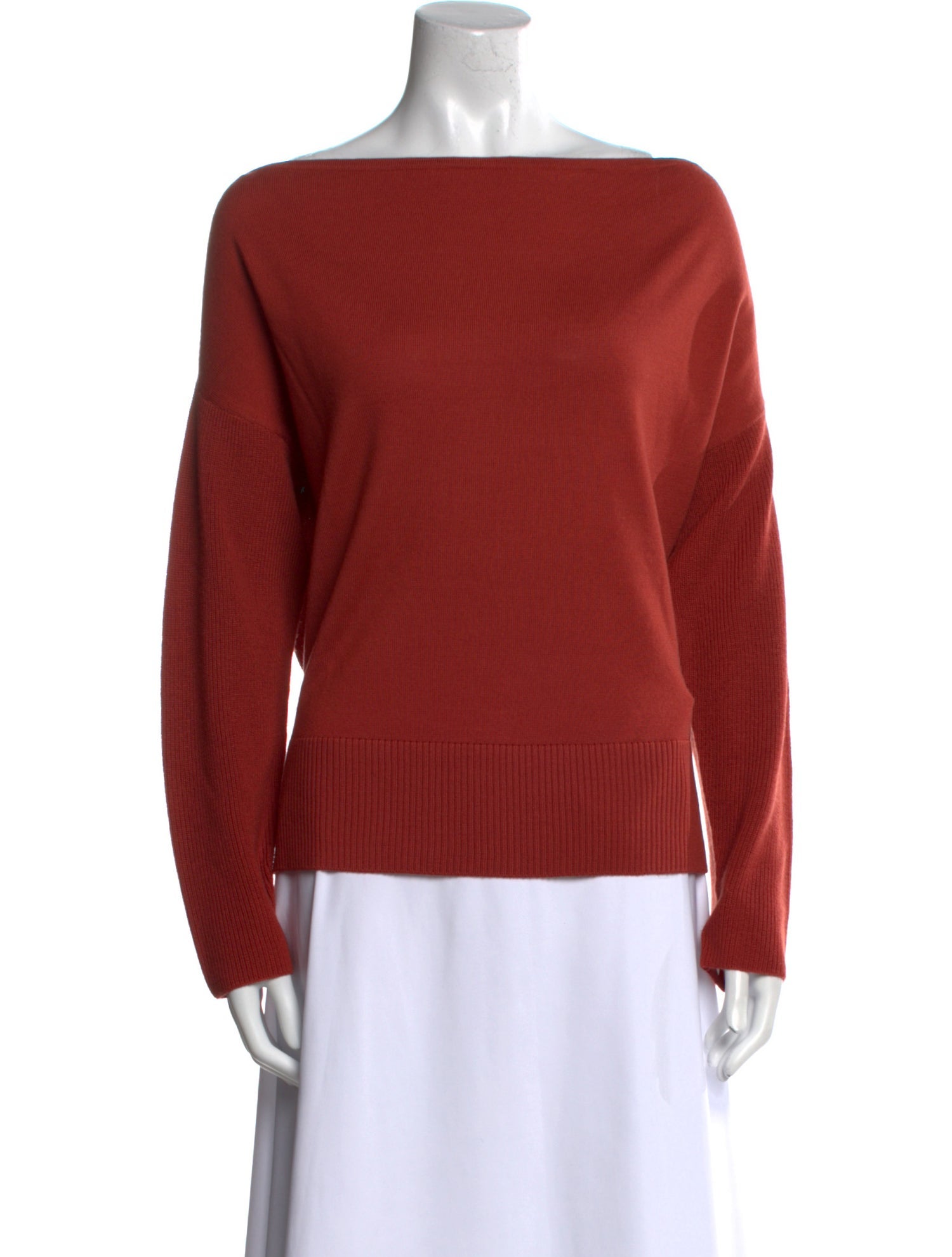 Ramy Brook Wool Bateau Neckline Sweatshirt w/ Tags