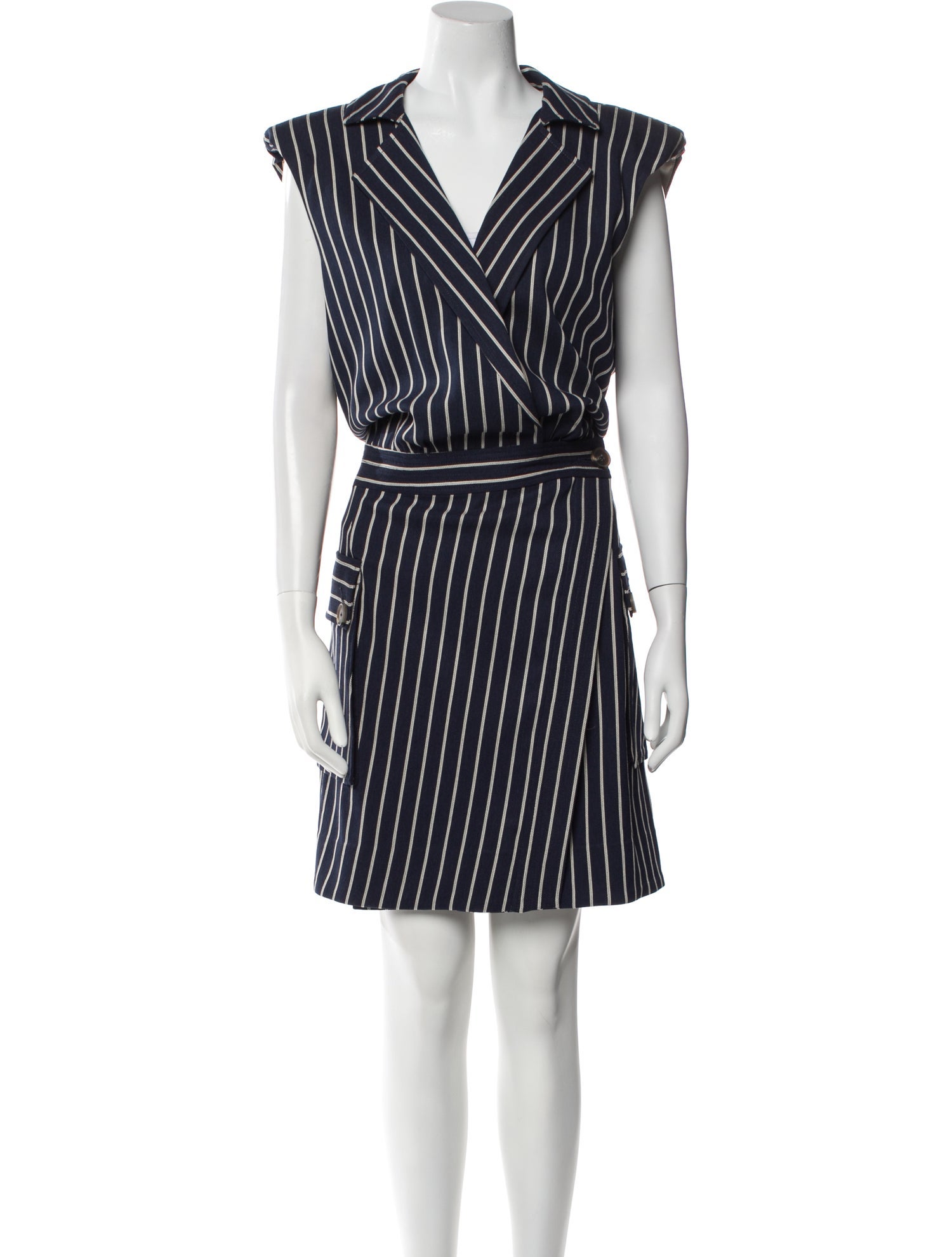 Ramy Brook Striped Knee-Length Dress