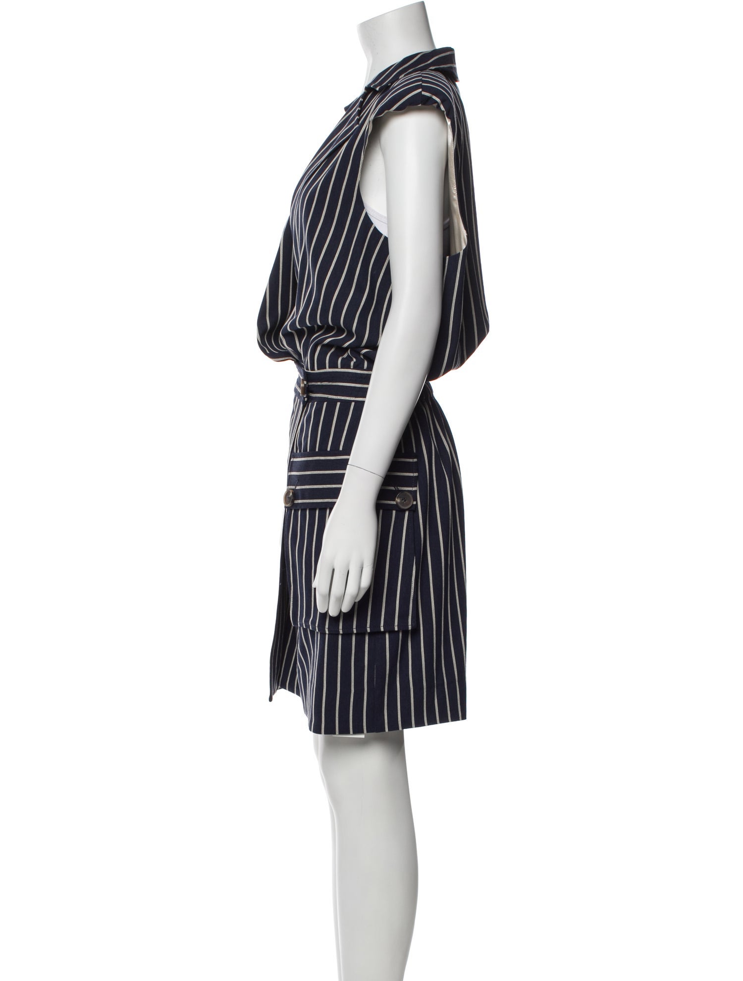 Ramy Brook Striped Knee-Length Dress