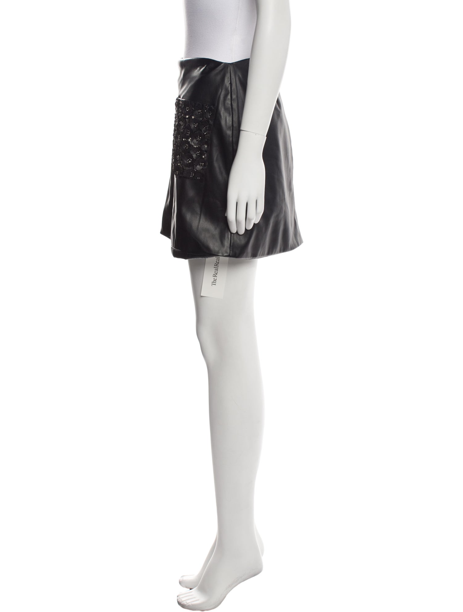 Ramy Brook Beaded Accents Mini Skirt