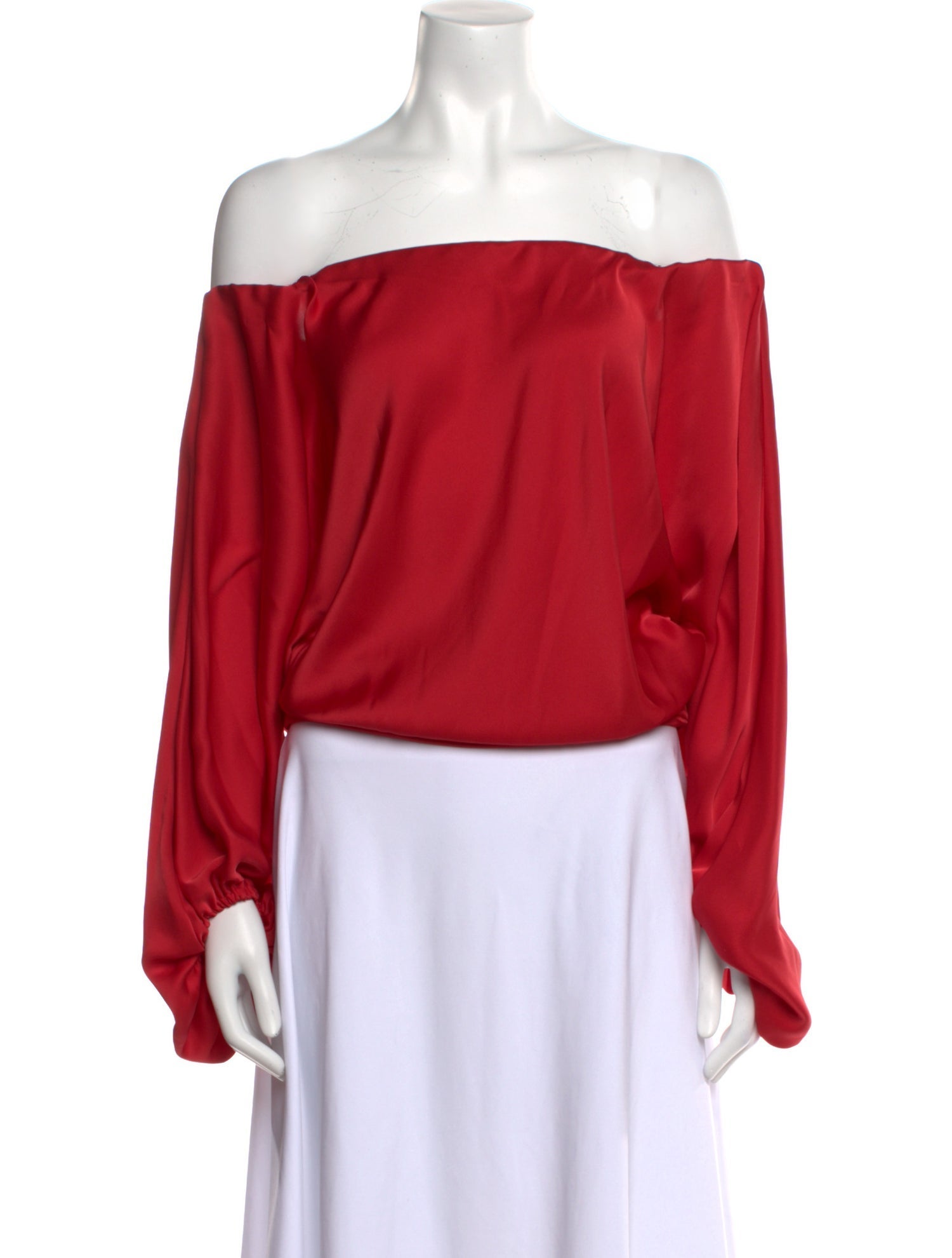 Ramy Brook Off-The-Shoulder Long Sleeve Crop Top w/ Tags