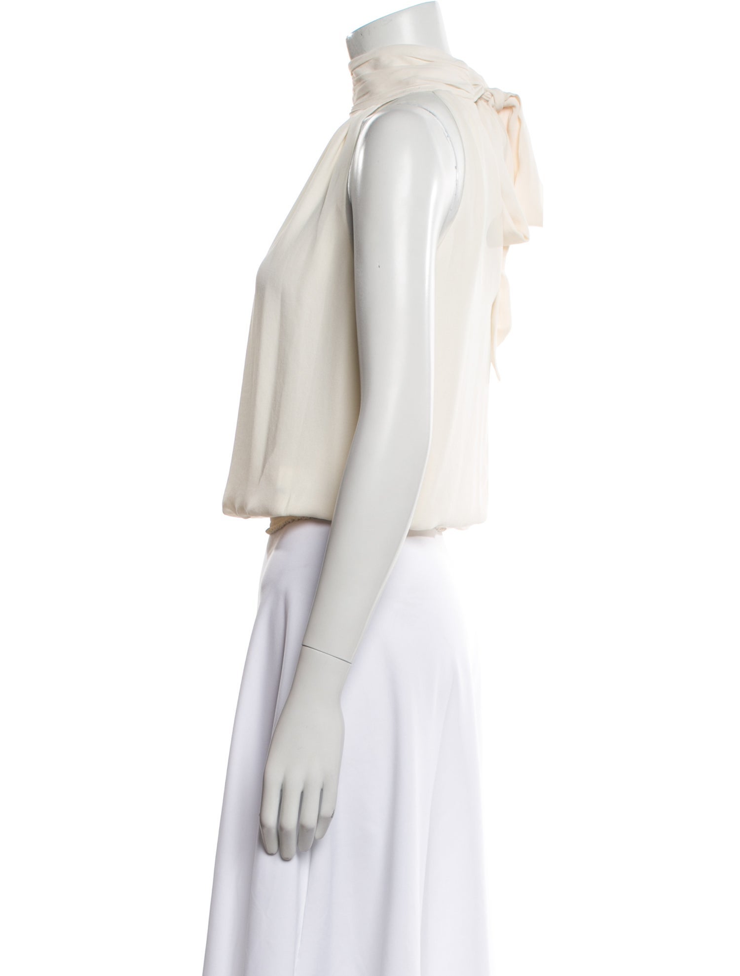 Ramy Brook Mock Neck Sleeveless Crop Top