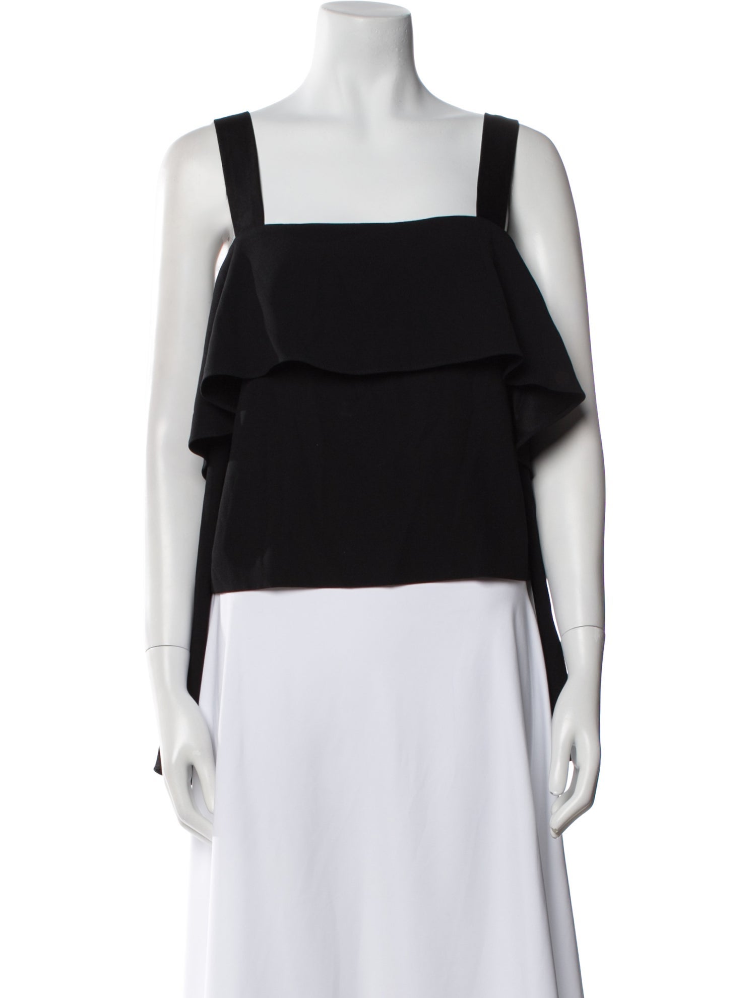 Ramy Brook Square Neckline Sleeveless Crop Top