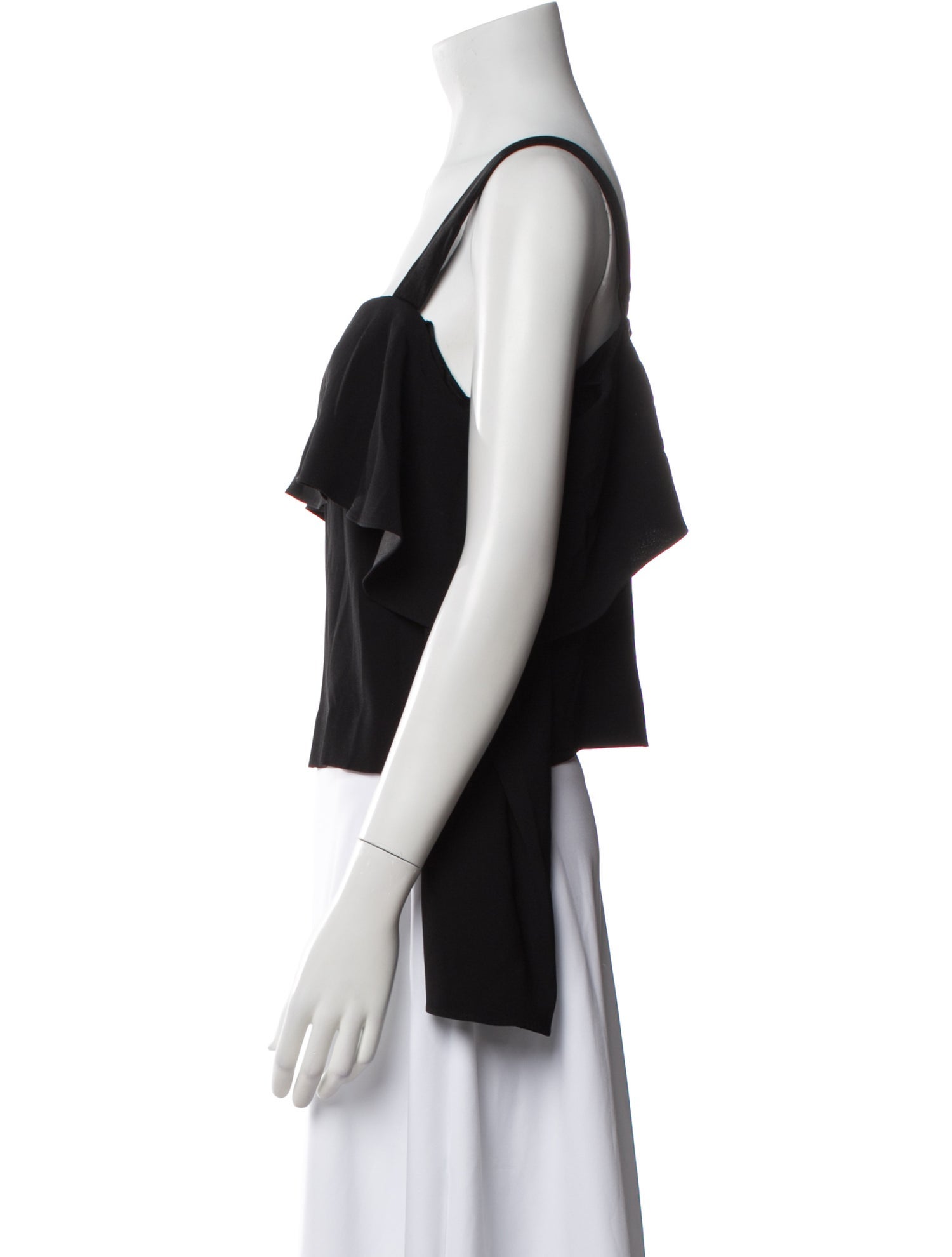 Ramy Brook Square Neckline Sleeveless Crop Top