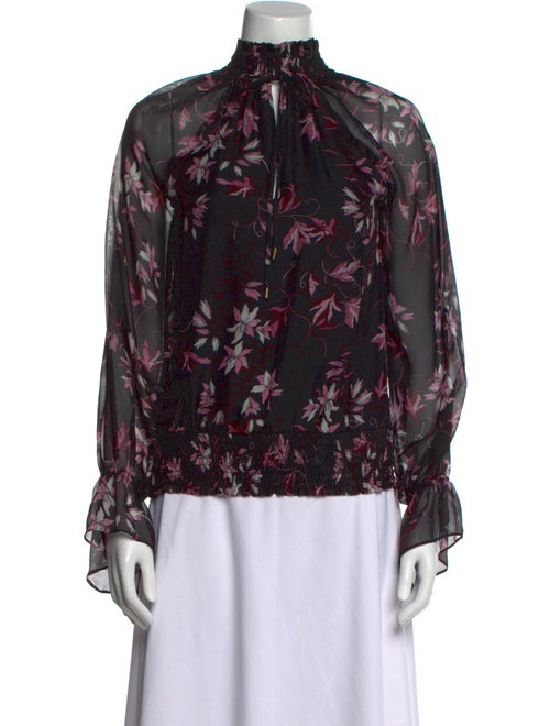 Ramy Brook Silk Floral Print Blouse
