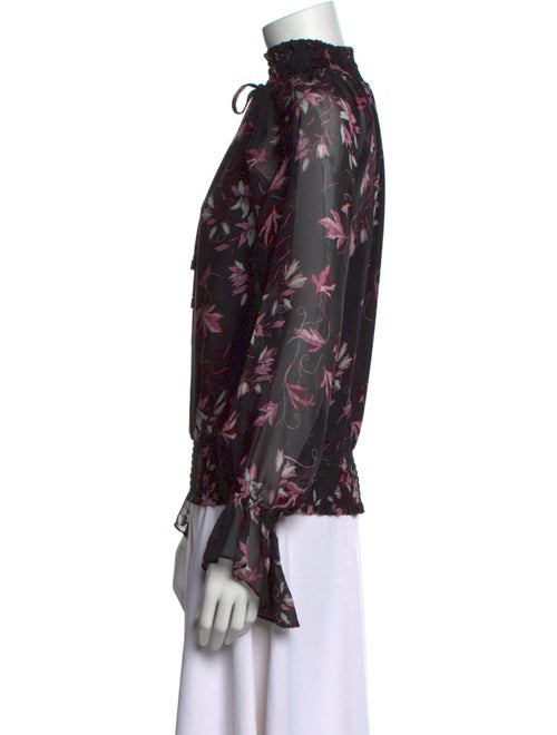 Ramy Brook Silk Floral Print Blouse