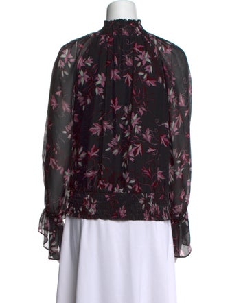 Ramy Brook Silk Floral Print Blouse