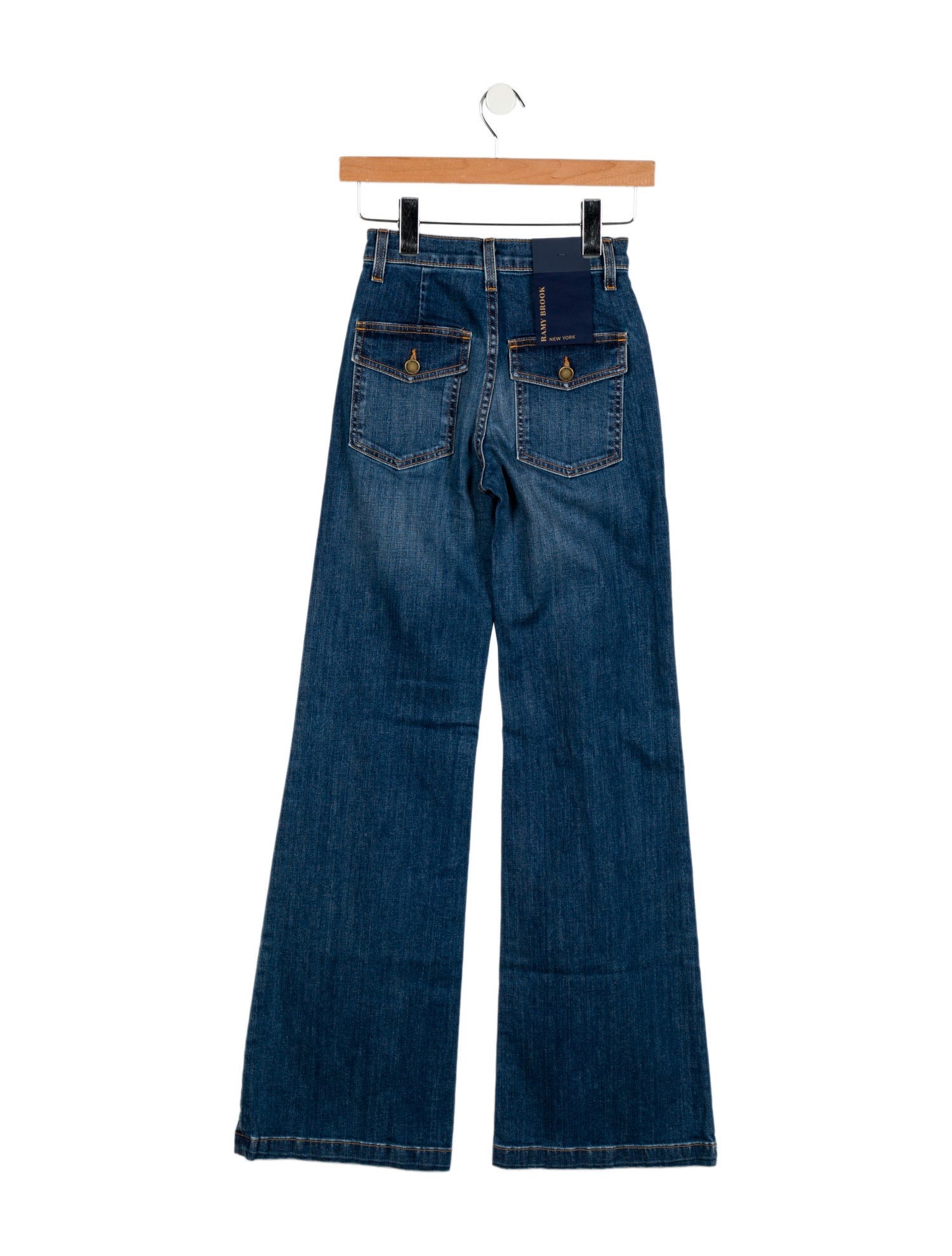 Ramy Brook Mid-Rise Wide Leg Jeans