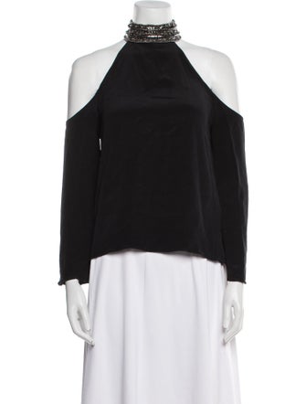 Ramy Brook Silk Off-The-Shoulder Blouse