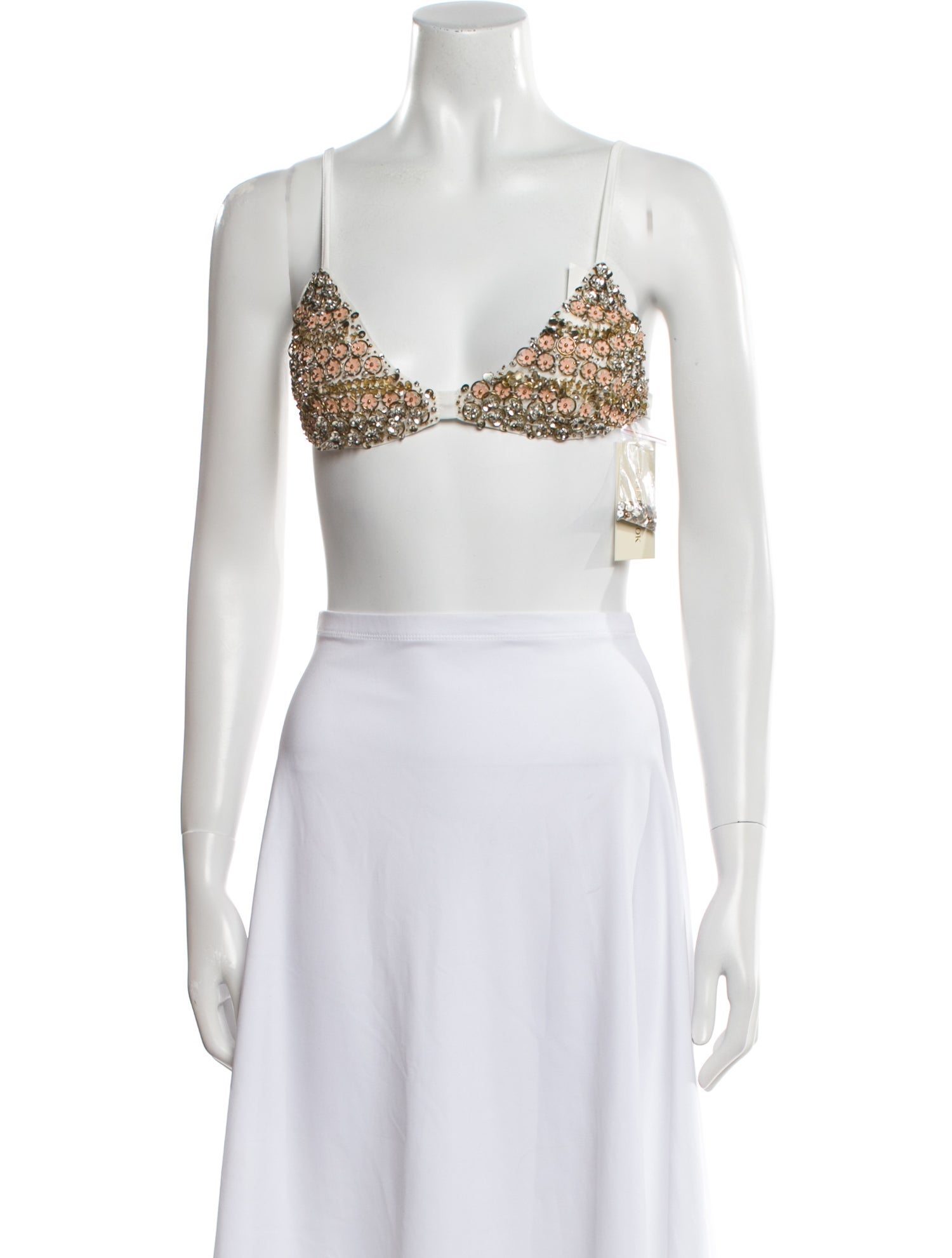 Ramy Brook Printed V-Neck Crop Top