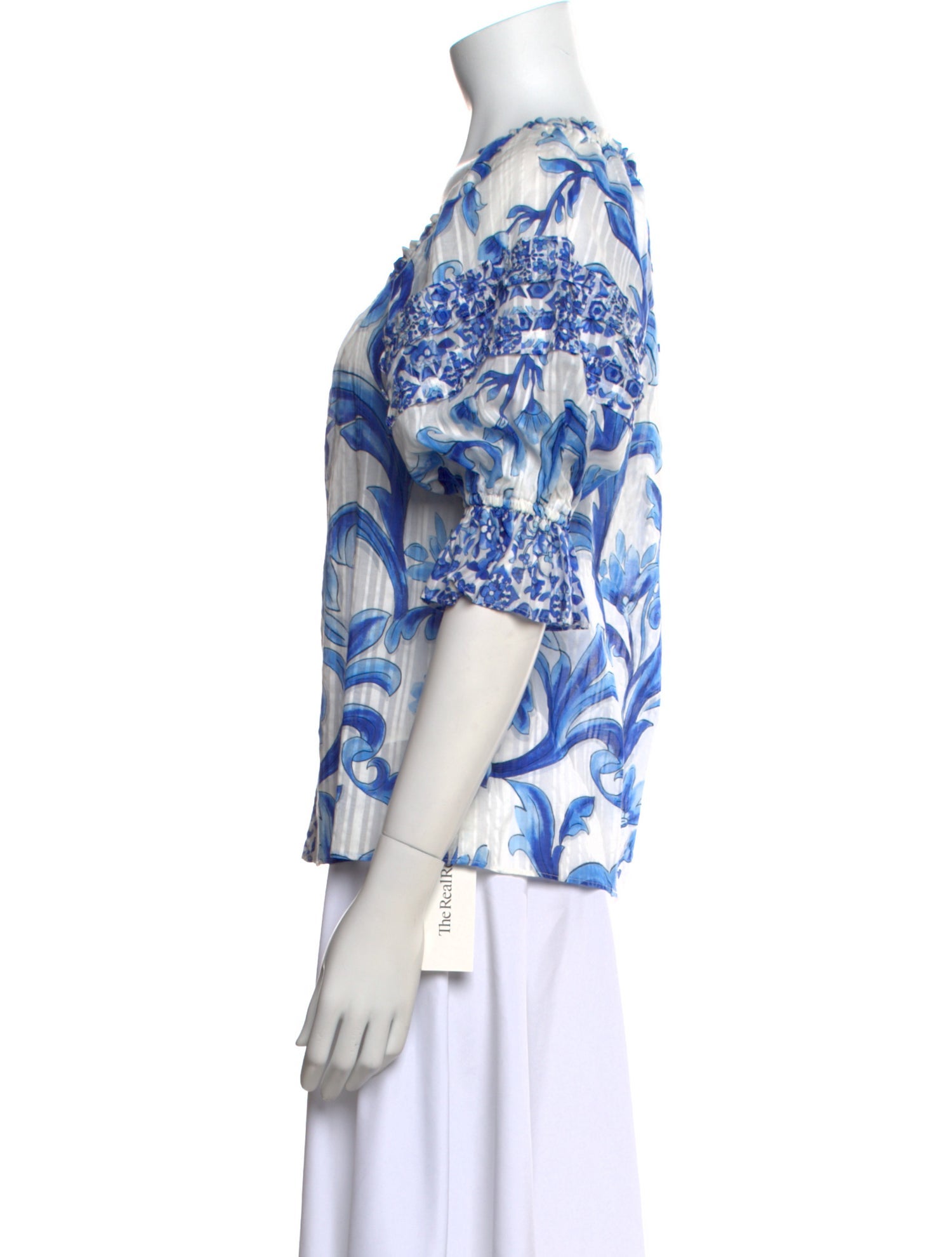 Ramy Brook Printed Scoop Neck Blouse w/ Tags