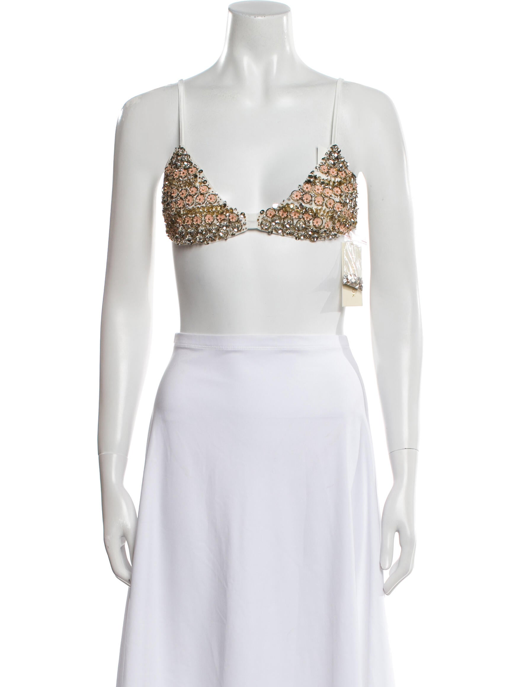 Ramy Brook V-Neck Sleeveless Crop Top