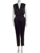 Ramy Brook Satin V-Neck Jumpsuit