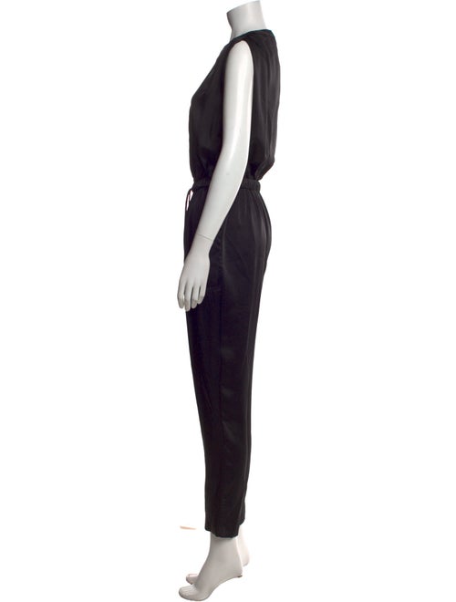 Ramy Brook Satin V-Neck Jumpsuit