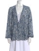 Ramy Brook Printed V-Neck Blouse