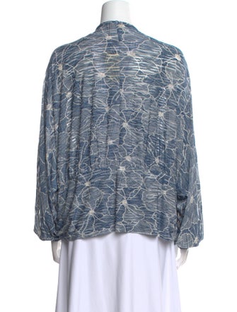 Ramy Brook Printed V-Neck Blouse