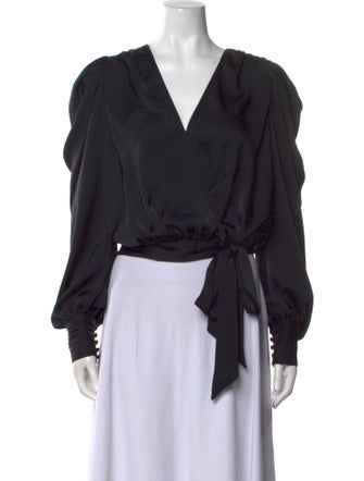 Ramy Brook V-Neck Long Sleeve Blouse