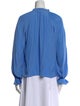 Ramy Brook Mock Neck Long Sleeve Blouse