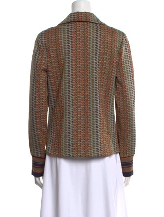 Ramy Brook Printed Long Sleeve Button-Up Top