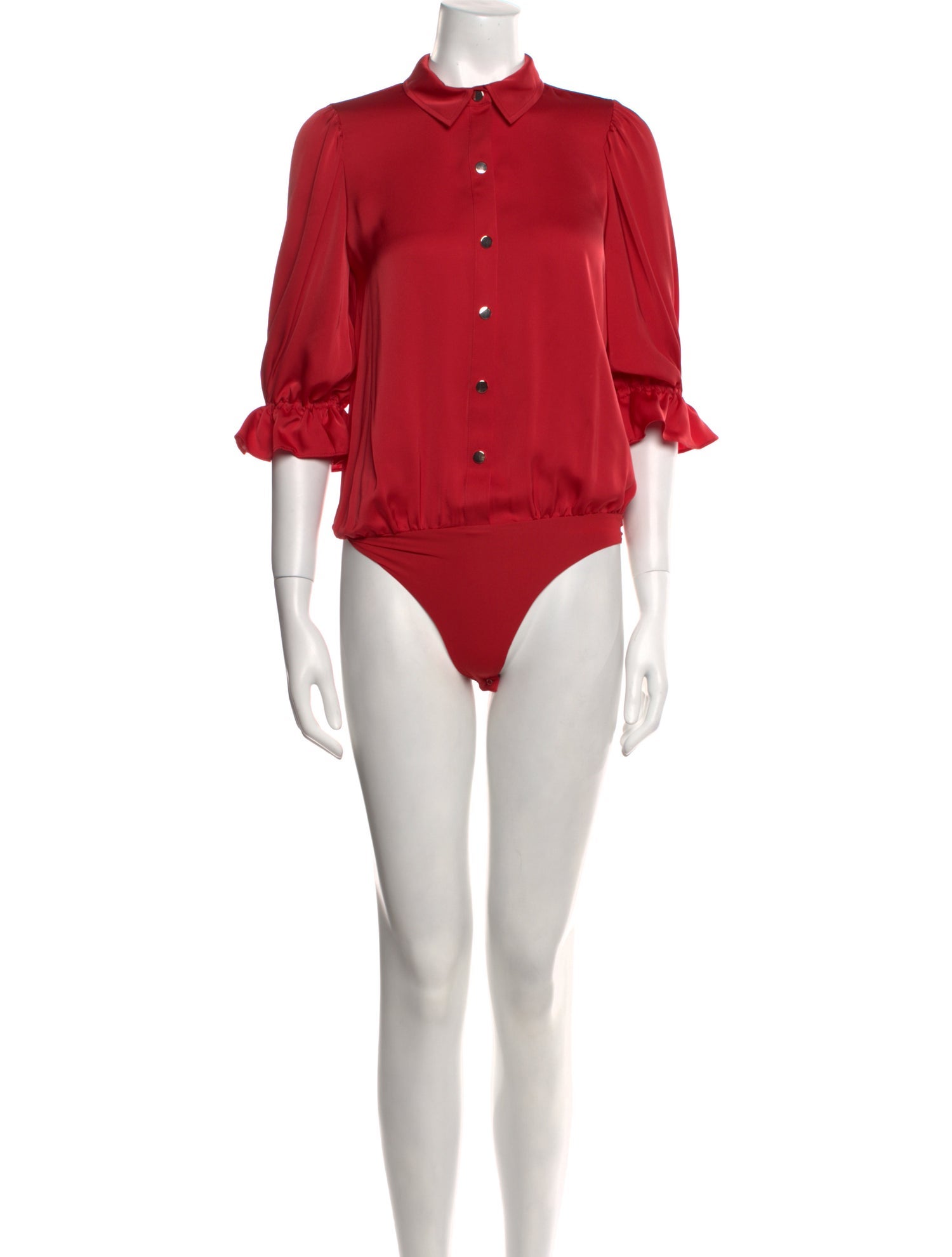 Ramy Brook Mock Neck Three-Quarter Sleeve Bodysuit