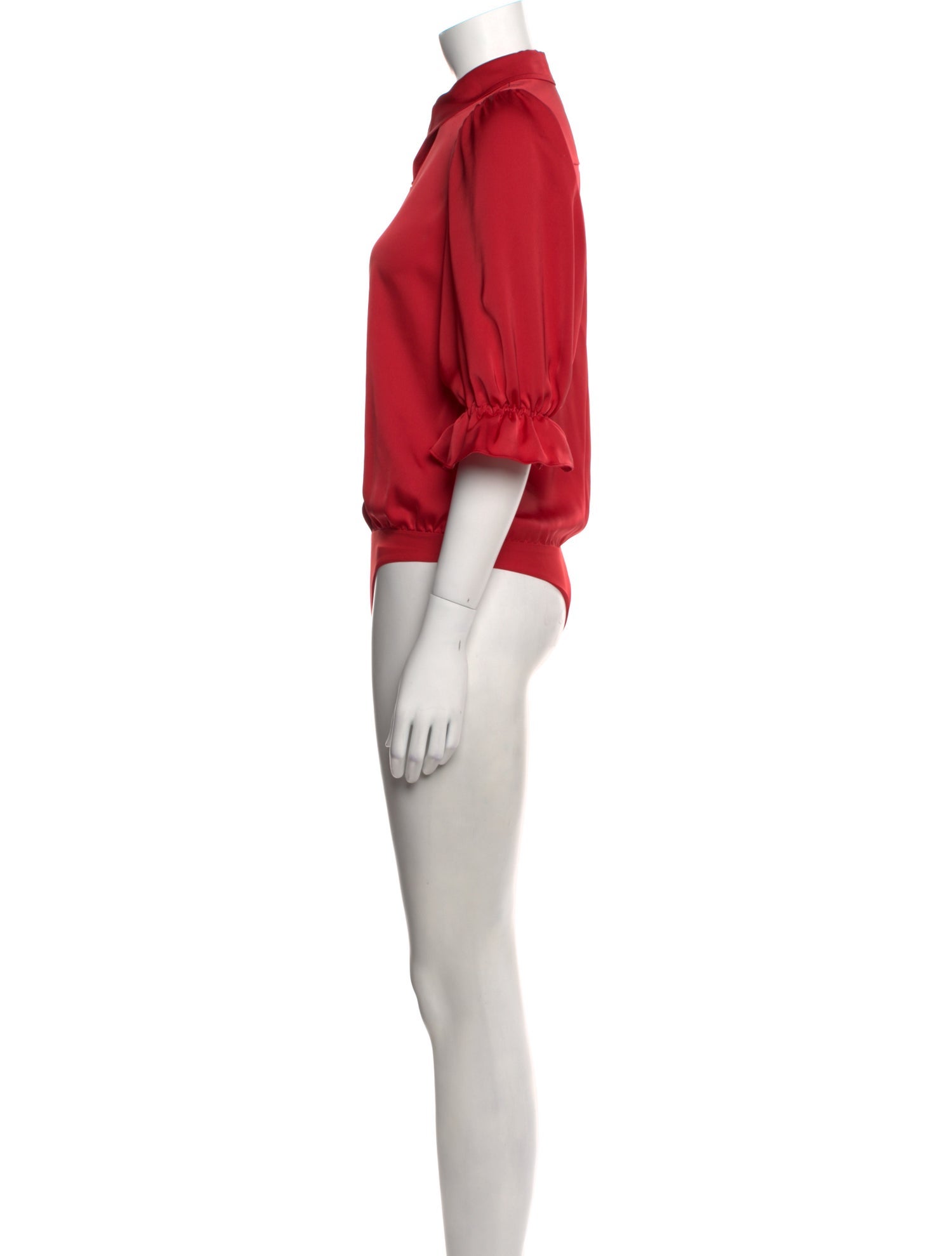 Ramy Brook Mock Neck Three-Quarter Sleeve Bodysuit