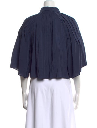 Ramy Brook Three-Quarter Sleeve Crop Top