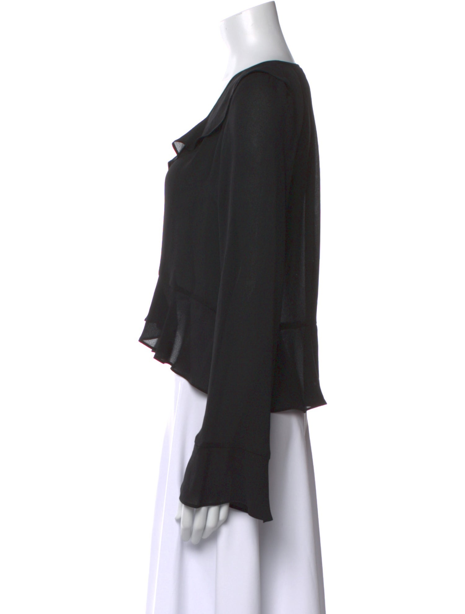 Ramy Brook V-Neck Long Sleeve Crop Top w/ Tags