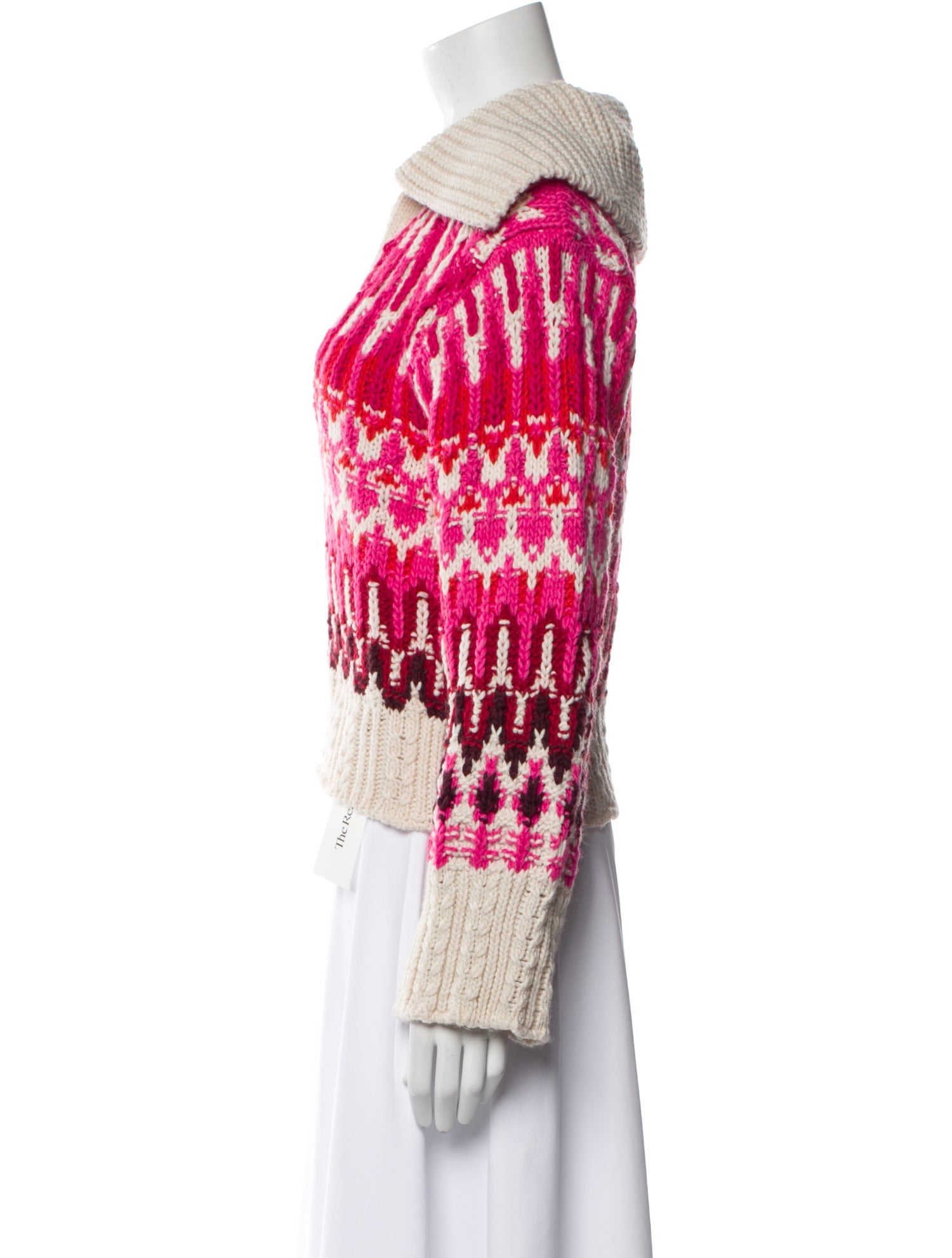 Ramy Brook Striped V-Neck Sweater