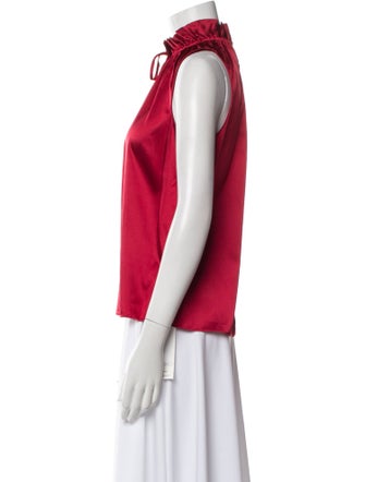 Ramy Brook Silk Mock Neck Blouse