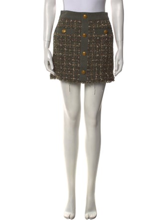 Ramy Brook Tweed Pattern Mini Skirt
