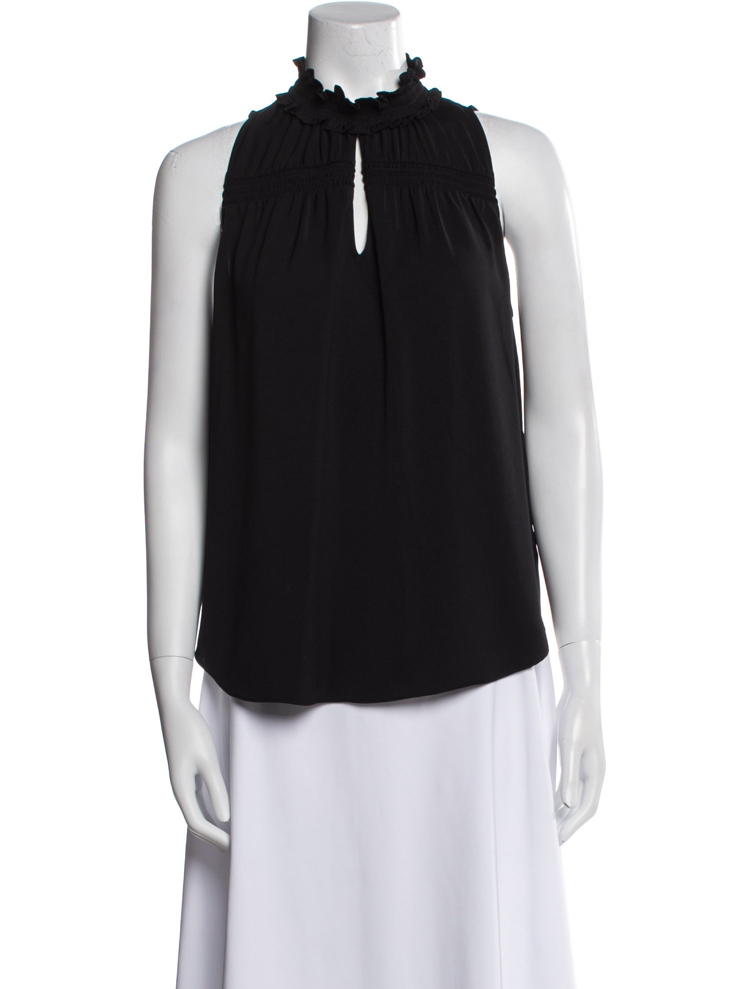Ramy Brook Mock Neck Sleeveless Blouse