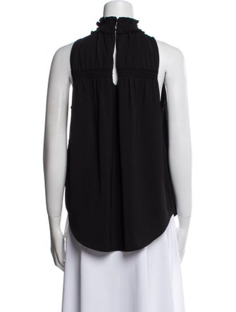 Ramy Brook Mock Neck Sleeveless Blouse