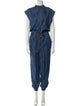 Ramy Brook Chambray Mock Neck Jumpsuit
