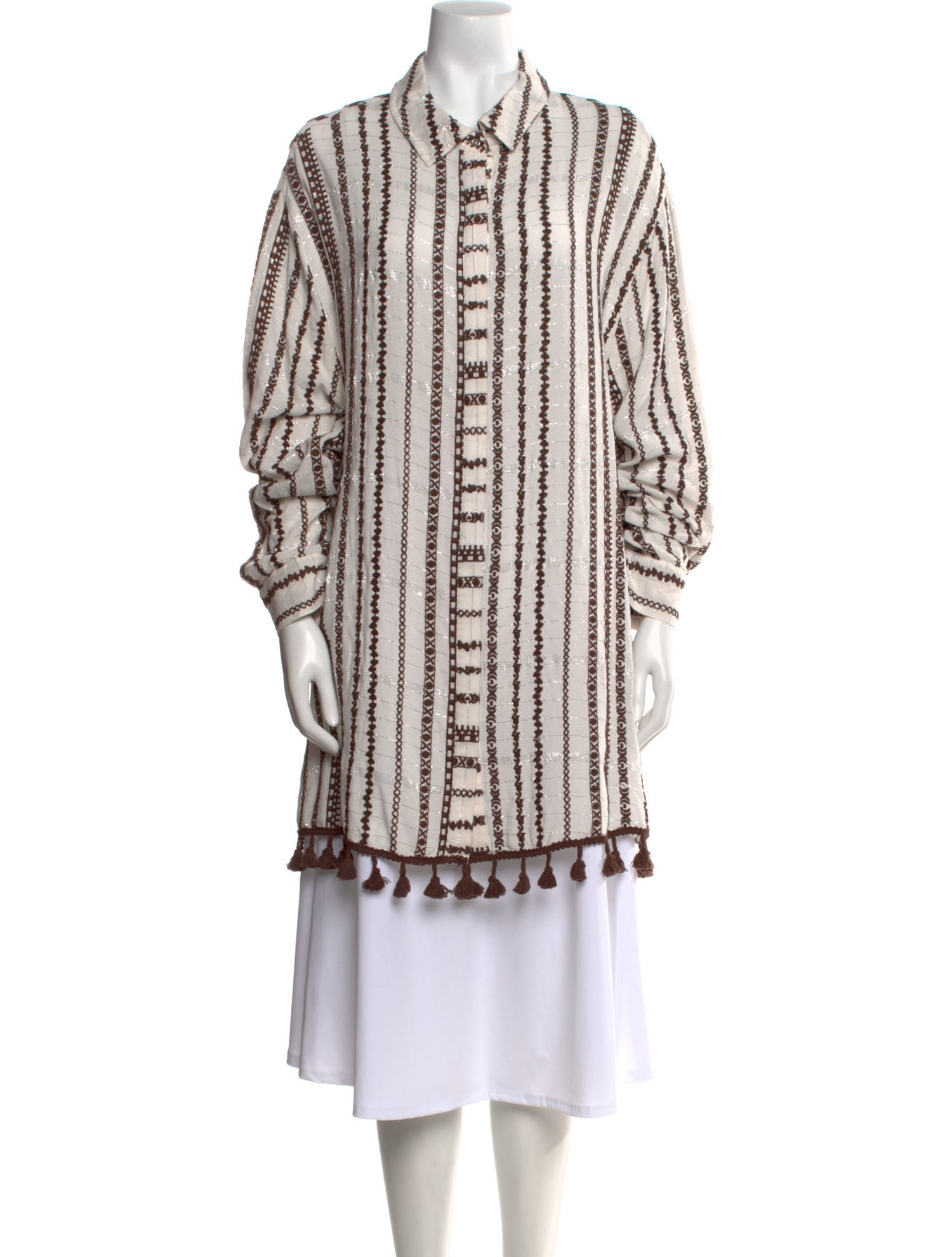 Ramy Brook Striped Long Sleeve Tunic w/ Tags