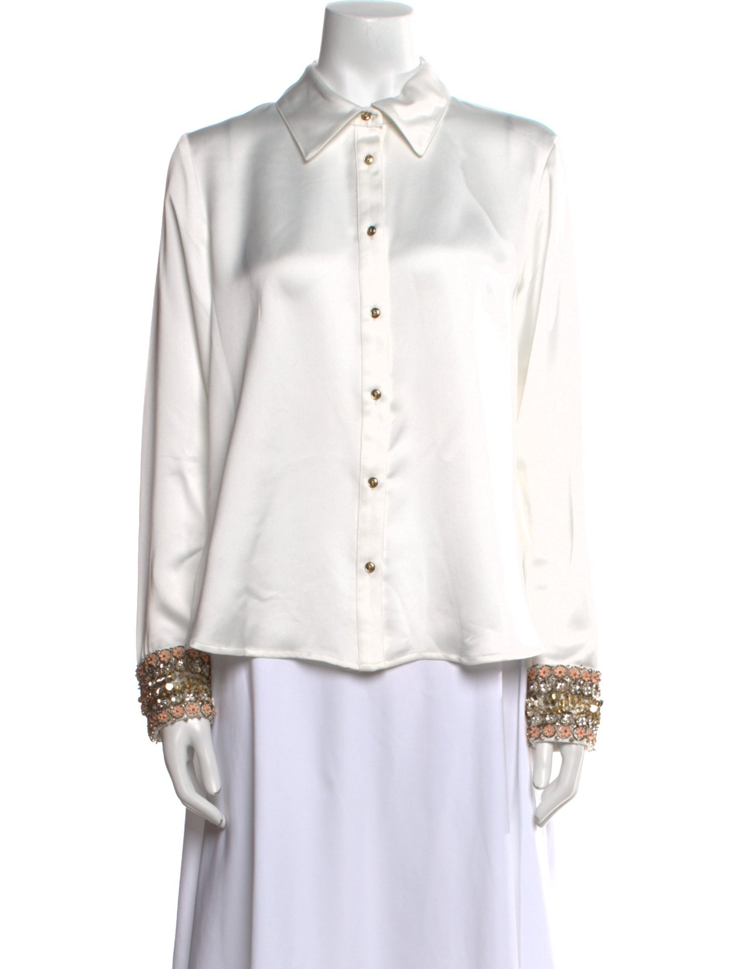 Ramy Brook Long Sleeve Button-Up Top w/ Tags