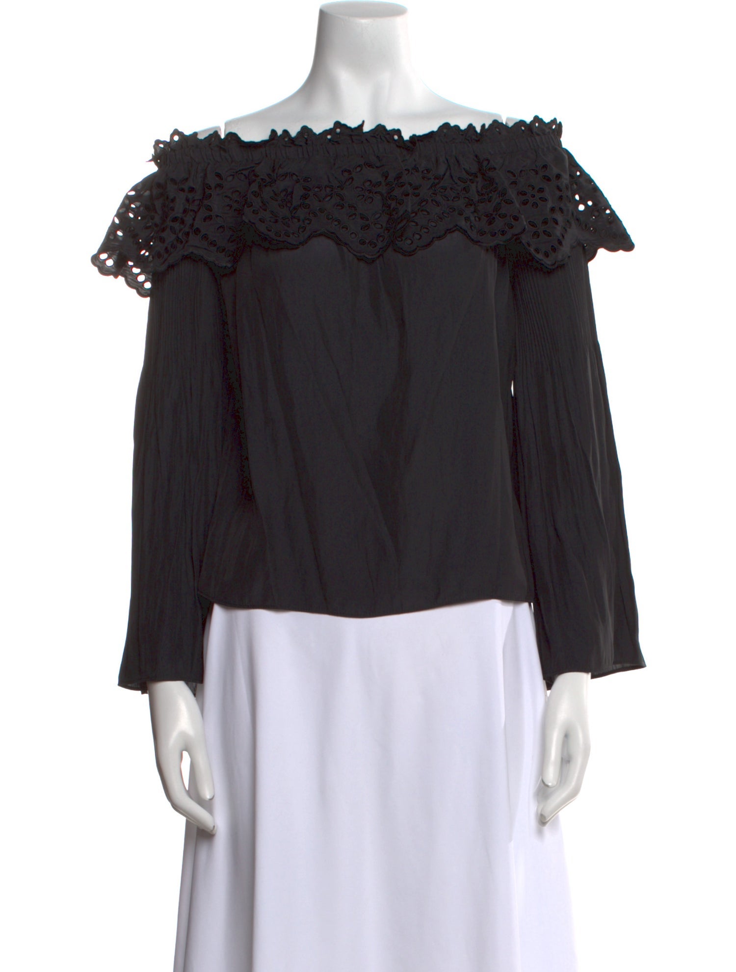 Ramy Brook Off-The-Shoulder Three-Quarter Sleeve Blouse w/ Tags