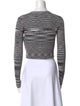 Ramy Brook Striped Crew Neck Sweater