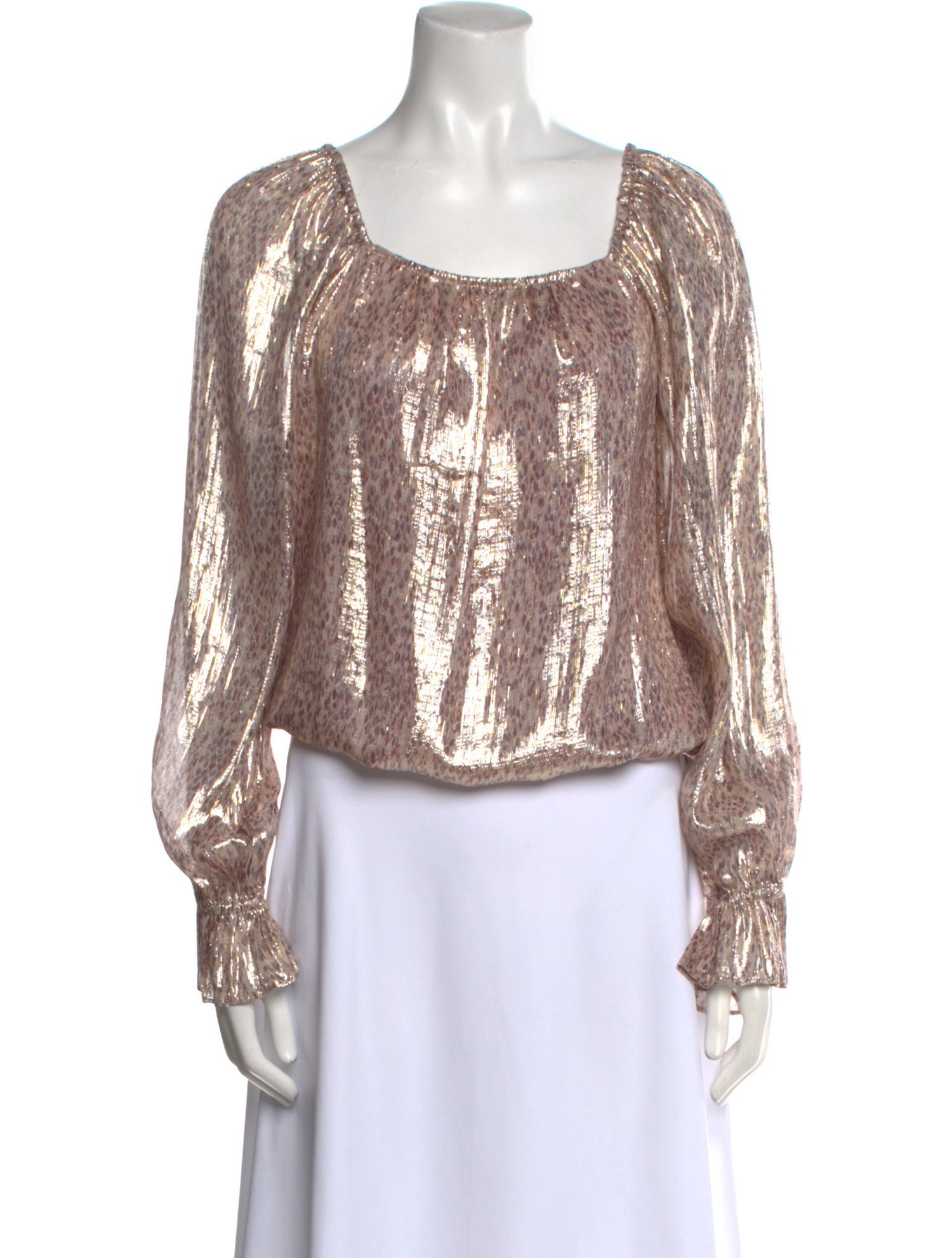 Ramy Brook Silk Scoop Neck Blouse