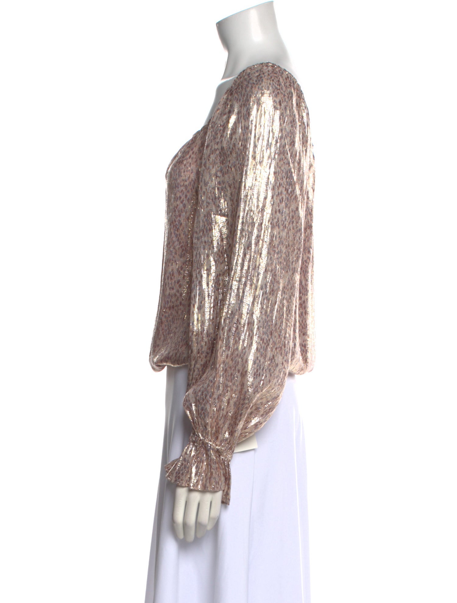 Ramy Brook Silk Scoop Neck Blouse