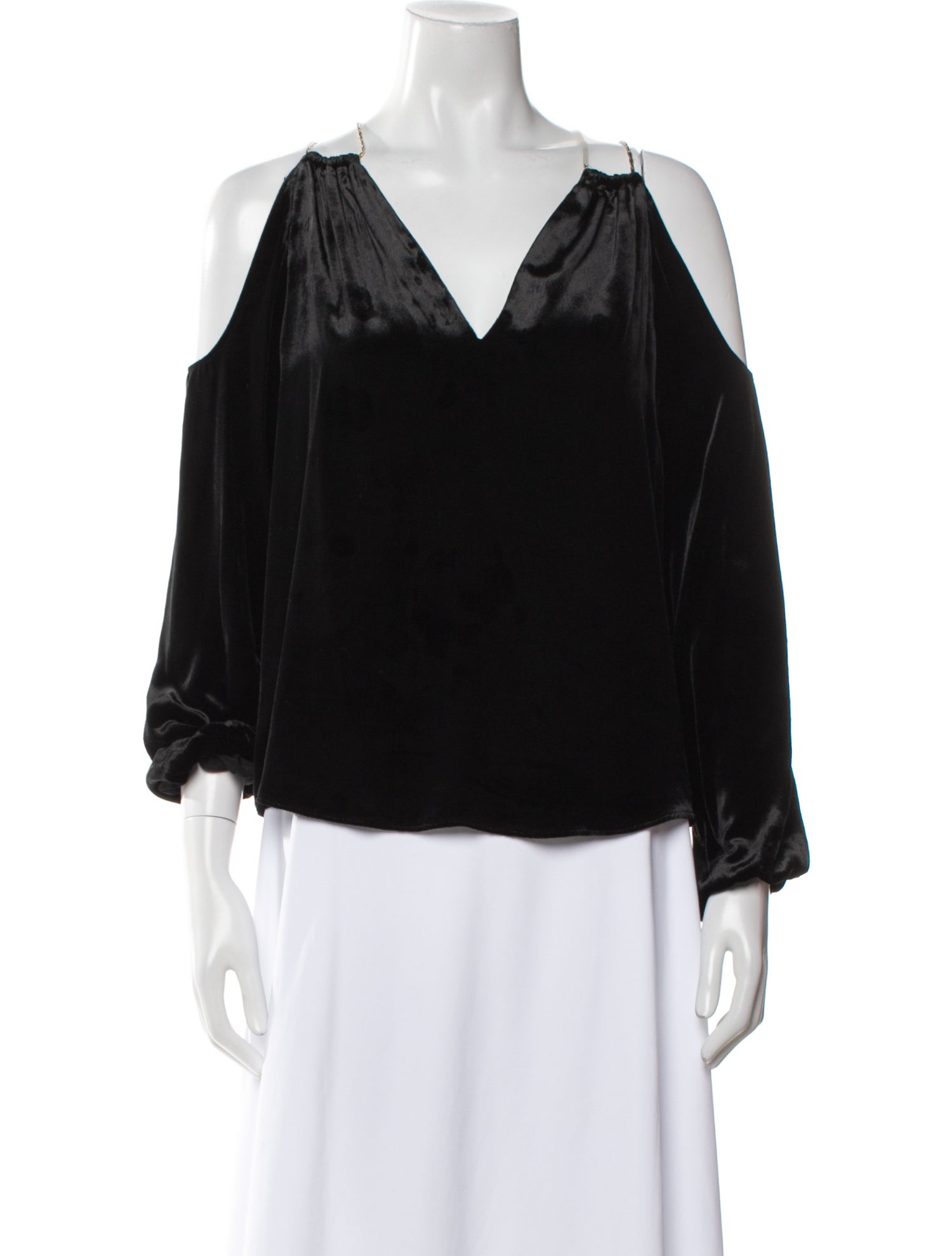 Ramy Brook V-Neck Three-Quarter Sleeve Blouse