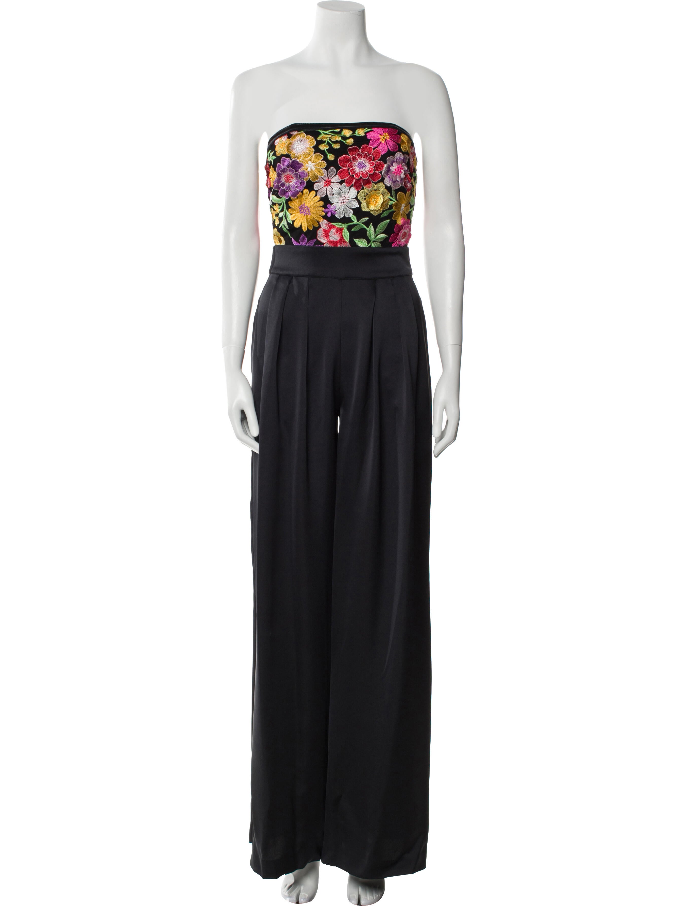 Ramy Brook Floral Print Strapless Jumpsuit